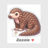 Pangolin Vriend Uitsnede Sticker (Vel)