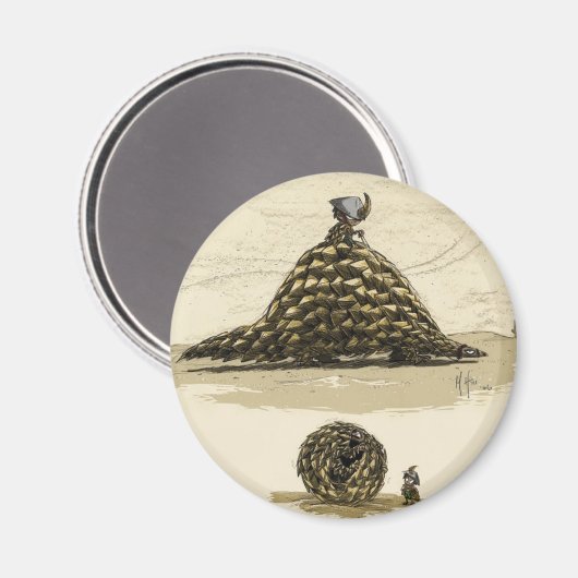 Pangolin Warrior Magneet (Voorkant / Achterkant)