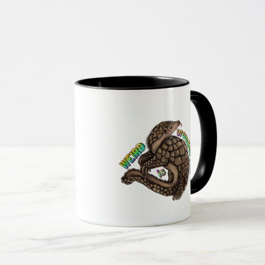 Pangolin Weird is geweldig Mok (Voorkant rechts)