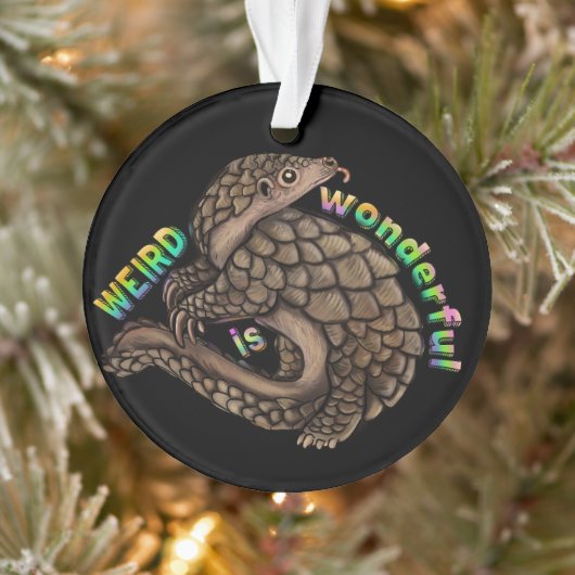 Pangolin Weird is geweldig Ornament (Boom)