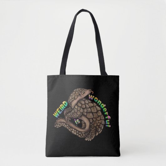 Pangolin Weird is geweldig Tote Bag (Voorkant)