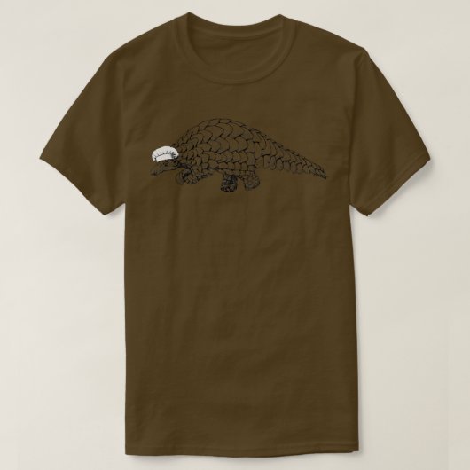 Pangolin Wild Animal Chef Funny Cooking Cook Wildl T-shirt (Design voorkant)