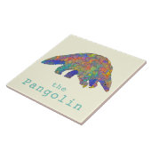 Pangoline bedreigde diersoorten Activisme voor die Tegeltje (Zijkant)