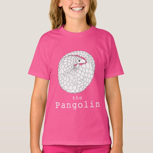 Pangoline bedreigde diersoorten t-shirt (Voorkant)