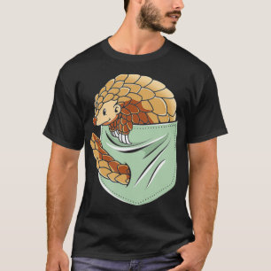Pangoline in een zakje cute pangoline voor kindere t-shirt