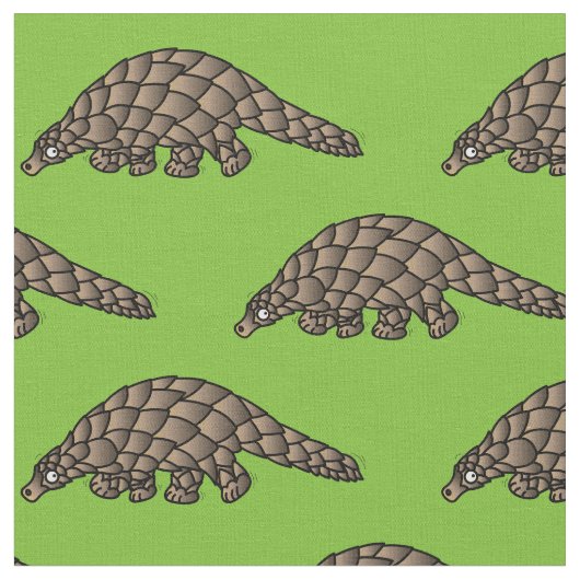 Pangoline Kinder Cartoon Stof (Close Up)