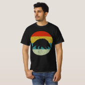 pangoline retro  silhouette 70s t-shirt (Voorkant volledig)