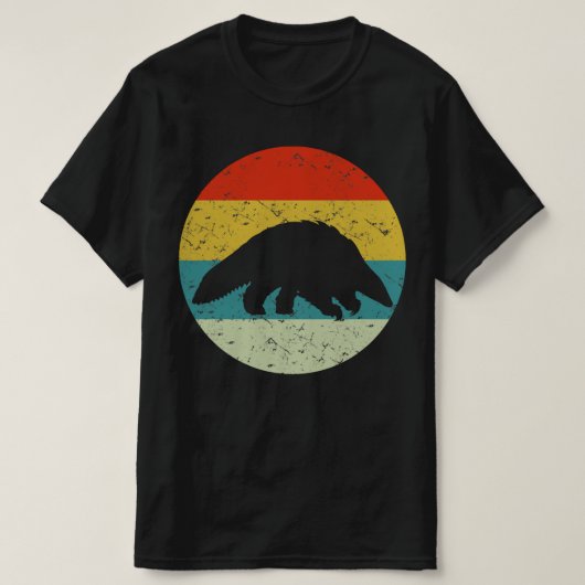 pangoline retro  silhouette 70s t-shirt (Design voorkant)