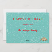 Pangolinekuiken bedreigde diersoorten feestdagenkaart (Achterkant)