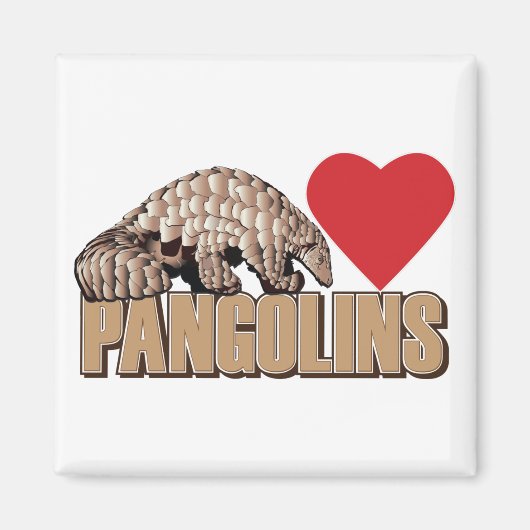 Pangolinen-hart Magneet (Voorkant)