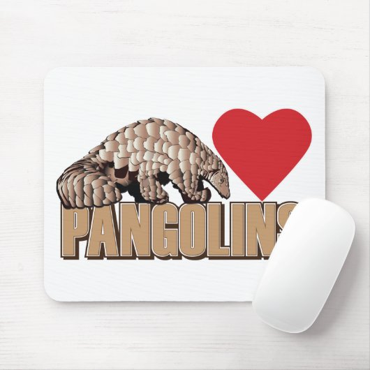 Pangolinen-hart Muismat (Met muis)