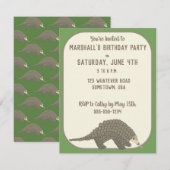 Pangolins Party nodigt uit Kaart (Voorkant / Achterkant)