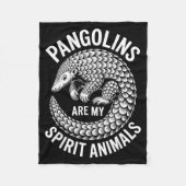 Pangolins Srit Animals Funny Pangolin  Fleece Deken (Voorkant)