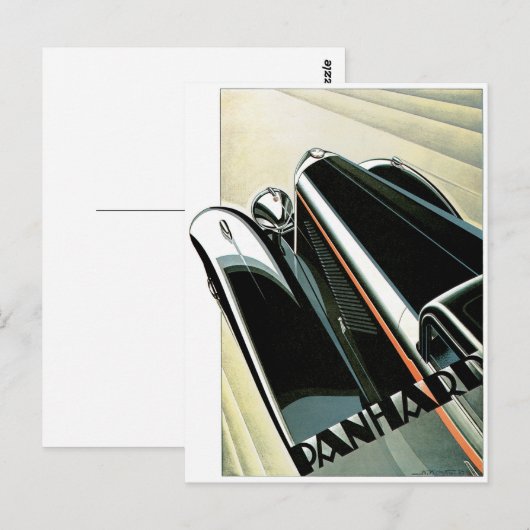 Panhard Automobile  Briefkaart (Voorkant / Achterkant)