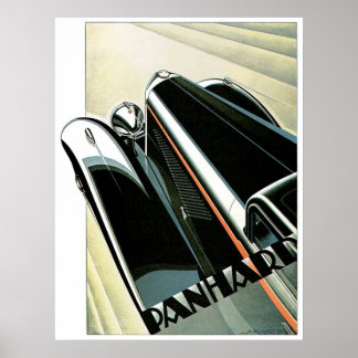 Panhard Automobile Vintage en Art Poster