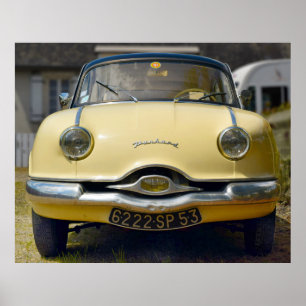 Panhard Dyna Z,  franse auto. Poster