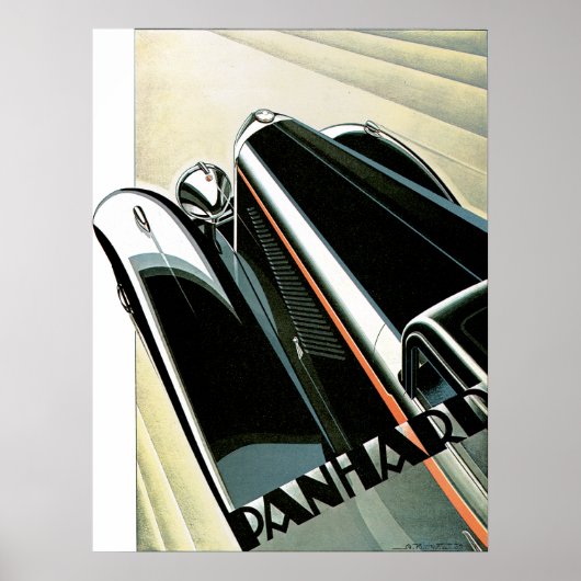 Panhard et Levassor ~  Automobile Advertentie Poster (Voorkant)
