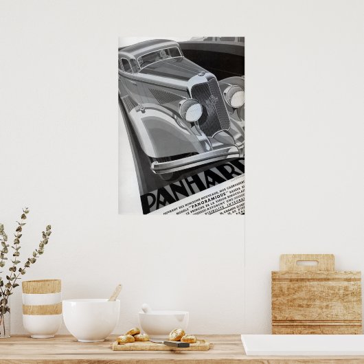Panhard Vintage Car Poster (Keuken)