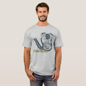 Panhead Motor w Pipes T-shirt (Voorkant volledig)
