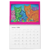 PANIA BROWN ARTWORKS KLEURRIJKE KATTENKALENDER 202 KALENDER (Jan 2026)