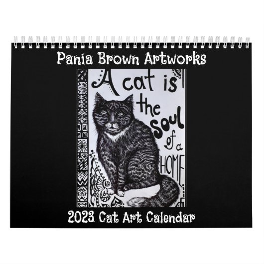 Pania Brown kunstwerken 2023 kalender (Hoes)