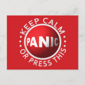 Panic Button aangepast briefkaart (Voorkant)