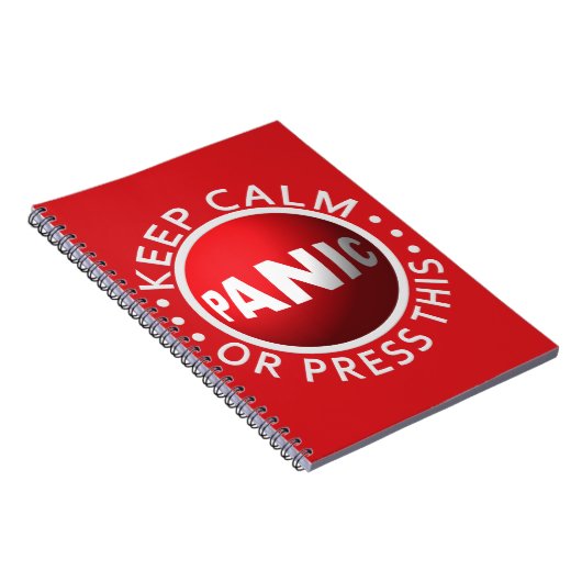 Panic Button aangepast notitieboek (Rechterzijde)