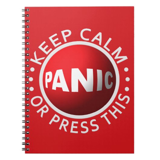 Panic Button aangepast notitieboek (Voorkant)