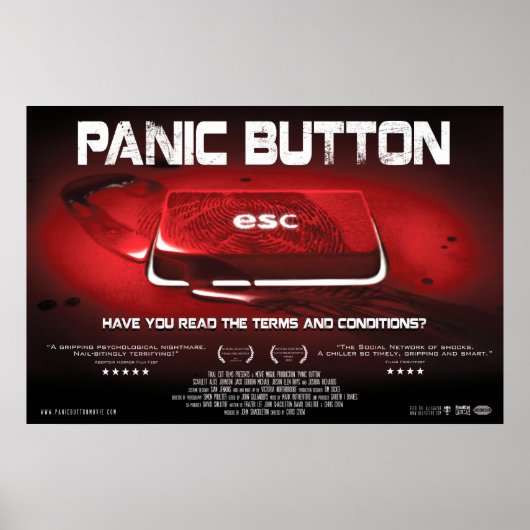 Panic Button Blood Key Poster (Voorkant)