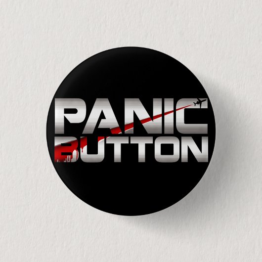 Panic Button Chrome Slash Badge (Voorkant)