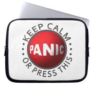 Panic Button-laptophoes Laptop Sleeve