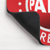 Panic Button mousepad Muismat (Hoek)