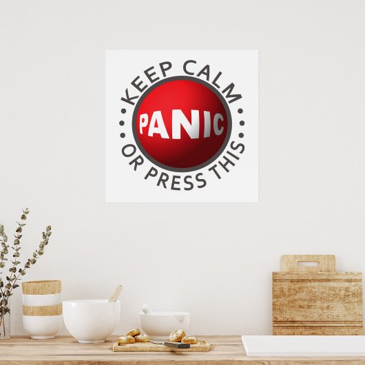Panic Button poster (Keuken)