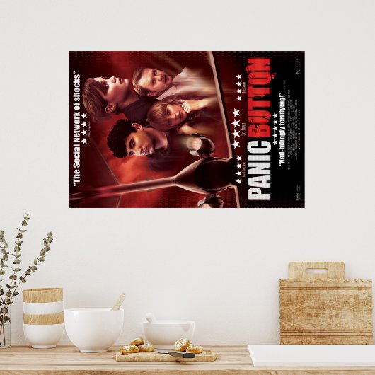 Panic Button Red Sky Poster (Keuken)