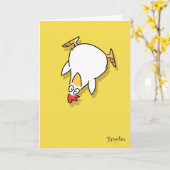 Panic Chicken door Sandra Boynton Kaart (Gele Bloem)