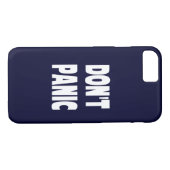 Panic Dark Blue iPhone 7 hoesje niet (Achterkant (Horizontaal))