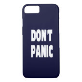 Panic Dark Blue iPhone 7 hoesje niet (Achterkant)
