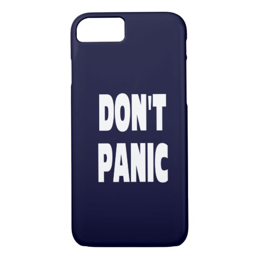 Panic Dark Blue iPhone 7 hoesje niet (Achterkant)