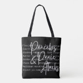 Panic Disorder Awareness Tote Bag (Achterkant)