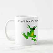 Panic Frog heeft koffie nodig Koffiemok (Links)