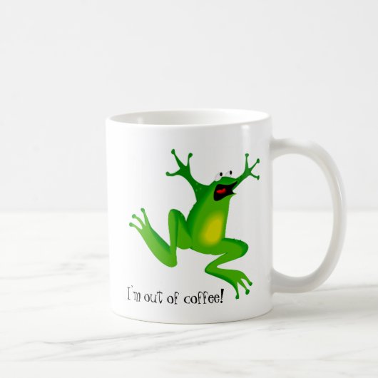 Panic Frog heeft koffie nodig Koffiemok (Rechts)