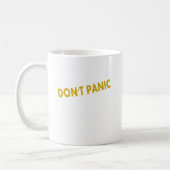 Panic Funny Quote niet Koffiemok (Links)