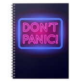 Panic Neon Sign Notitieboek (Voorkant)