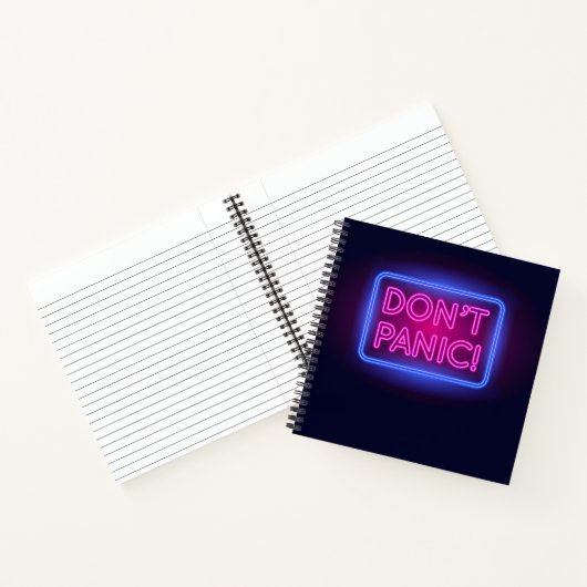 Panic Neon Sign Notitieboek (Binnen)