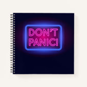 Panic Neon Sign Notitieboek (Voorkant)