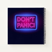 Panic Neon Sign Notitieboek (Achterkant)