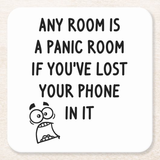 Panic Room Kartonnen Onderzetters (Voorkant)