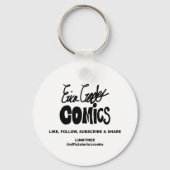 panicky cartoon character sleutelhanger (Achterkant)