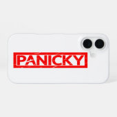 Panicky Stamp iPhone 16 Hoesje (Achterkant horizontaal)