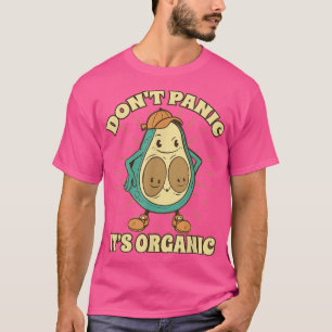 Panic's organische gezonde vruchten-avocado t-shirt